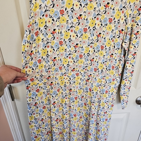 NWOT Boden Floral Jersey Knit Strech Long Sleeved Maxi Dress 20/22R - Picture 5 of 8